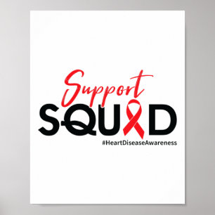 Support Squad - Hjärtsjukemedvetenhet Poster