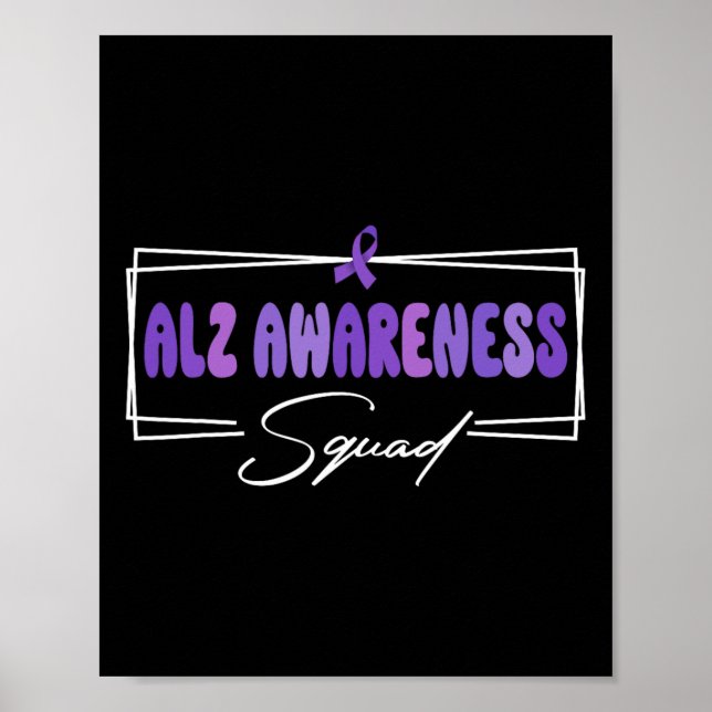 Support Squad I Bära Lila Heimerheimers's Awarene Poster (Framsidan)