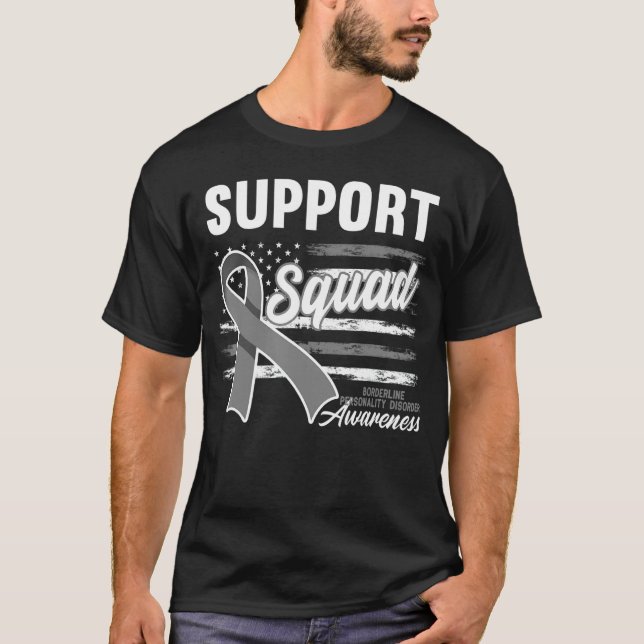 Support Squad I BPD Borderline Personality Disorat T Shirt (Framsida)