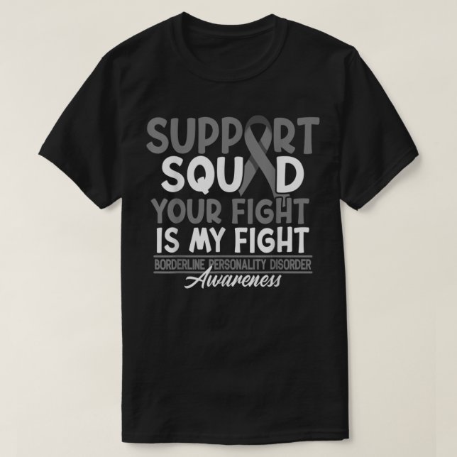 Support Squad I BPD-gränsens personlighetsstörning T Shirt (Design framsida)