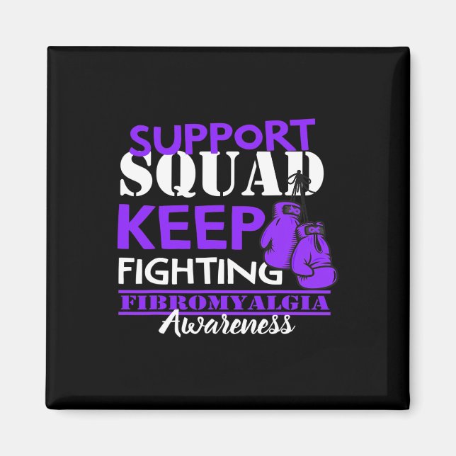 Support Squad I Chronic Pain Response Fibromyalgia Magnet (Framsidan)