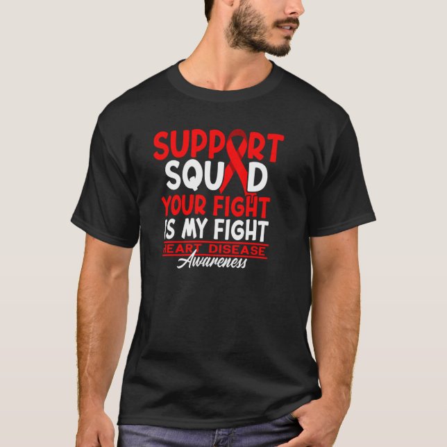 Support Squad I Coronary Bypass Surgery Open Heart T Shirt (Framsida)