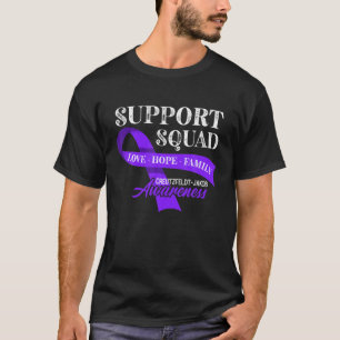 Support Squad I Cure CJD Creutzfeldt-Jakobs sjukdo T Shirt