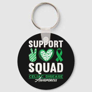 Support Squad I Gluten Free Coeliac Celiac Disease Nyckelring