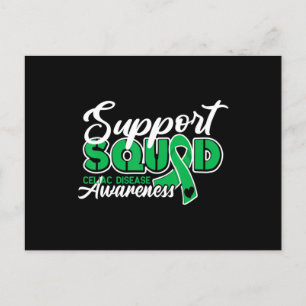 Support Squad I Gluten Free Coeliac Celiac Disease Vykort