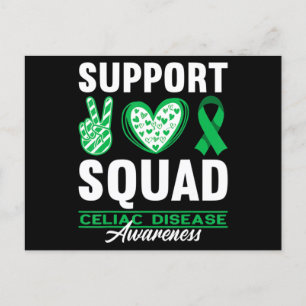 Support Squad I Gluten Free Coeliac Celiac Disease Vykort