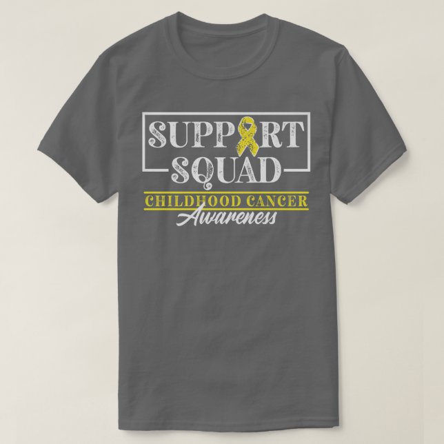 Support Squad I Guld Awareness Ribbon I Childown T Shirt (Design framsida)