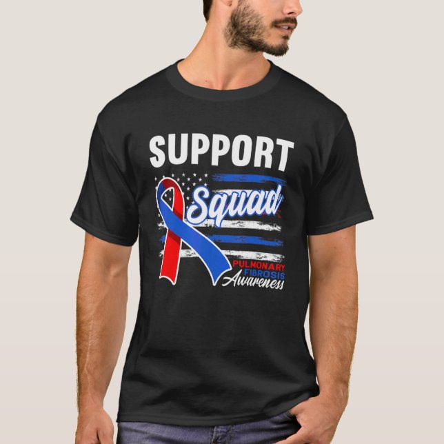 Support Squad I Lung Disease Pulmonary Embolism &  T Shirt (Framsida)