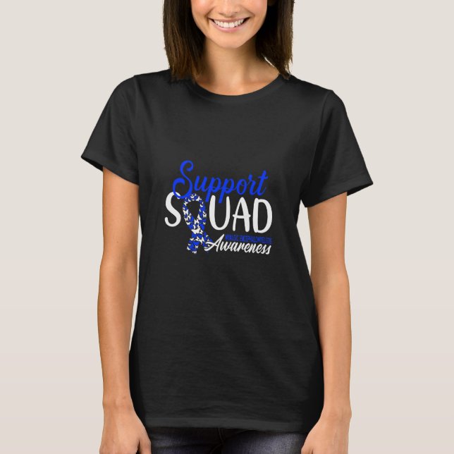 Support Squad I Me CFS Myalgic Encephalomyelit T Shirt (Framsida)