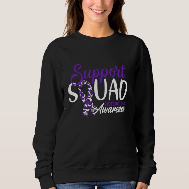 Support Squad I Sle Systemic Lupus Erythematosus A T Shirt (Framsida)