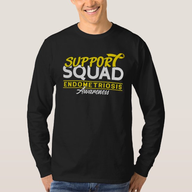 Support Squad I Uterus Endometrium Endometriosis A T Shirt (Framsida)