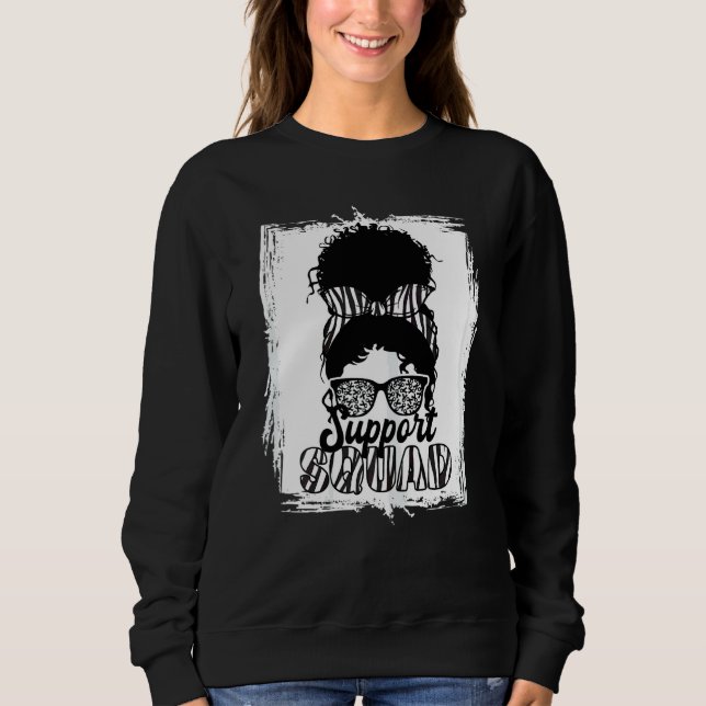 Support Squad I Zebra Ribbon I Ehlers Danlos Syndr T Shirt (Framsida)