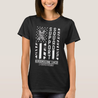 Support Squad I Zebra Ribbon I Neuroendocrine Canc T Shirt