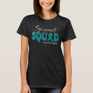 Support Squad Interstitial Cystitis Awareness Teal T Shirt