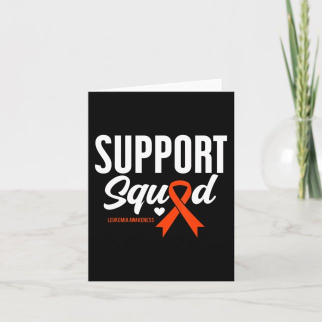 Support Squad Leukemia Awareness Kort (Framsida)