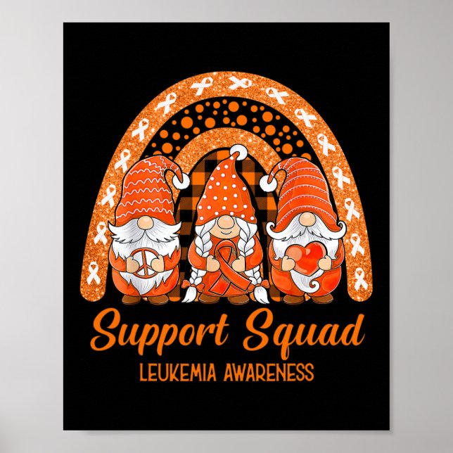 Support Squad Leukemia Awareness Month Gnomies Poster (Framsidan)
