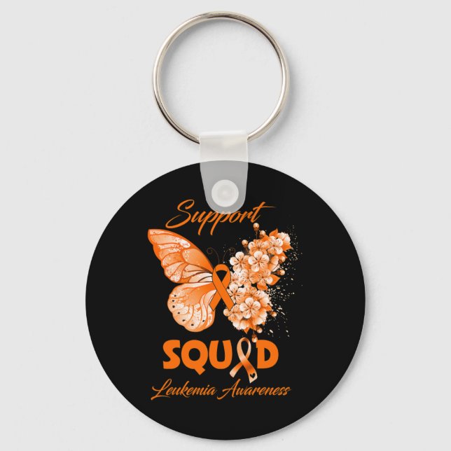 Support Squad Leukemia Awareness Nyckelring (Framsida)