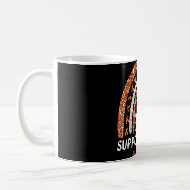Support Squad Leukemia Awareness Rainbow Warrior Kaffemugg (Vänster)