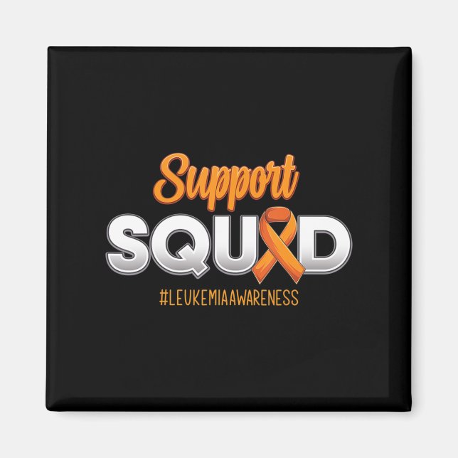 Support Squad Leukemia Awareness Warrior Fight for Magnet (Framsidan)