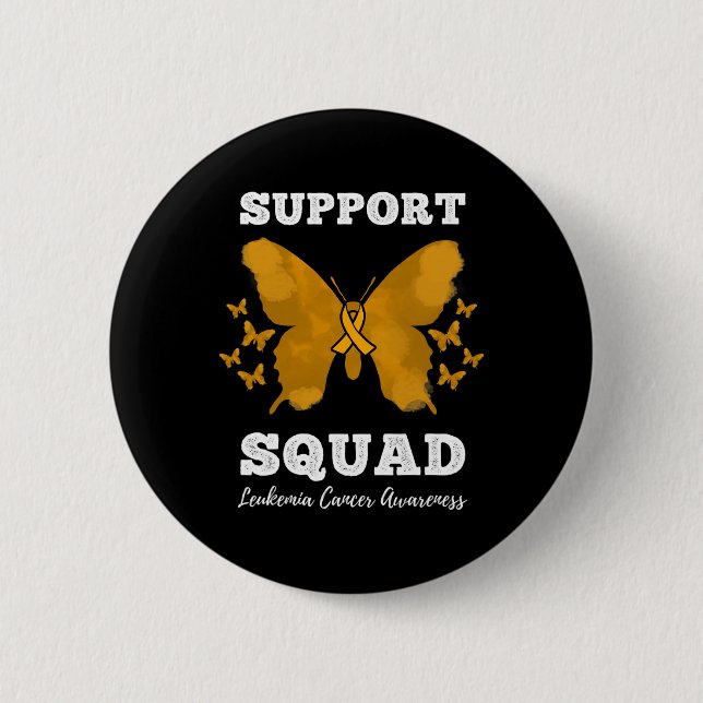 Support Squad Leukemia Cancer Awareness Blood Canc Knapp (Framsida)