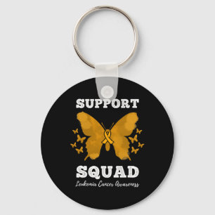 Support Squad Leukemia Cancer Awareness Blood Canc Nyckelring
