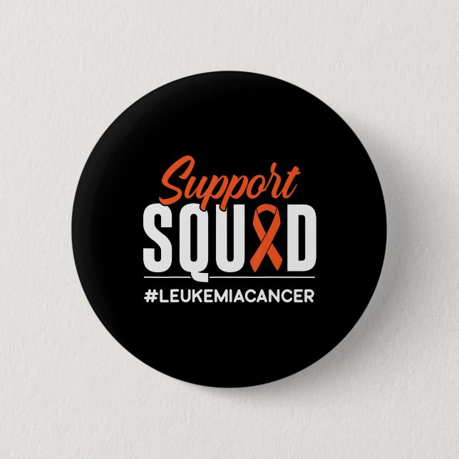 Support Squad Leukemia Cancer Awareness Gift Knapp (Framsida)