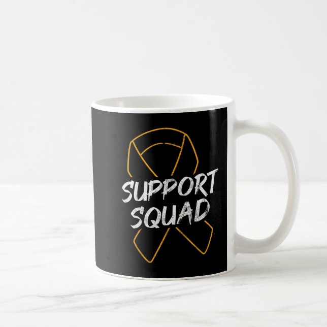Support Squad Leukemia Cancer Leukemia Awareness R Kaffemugg (Höger)