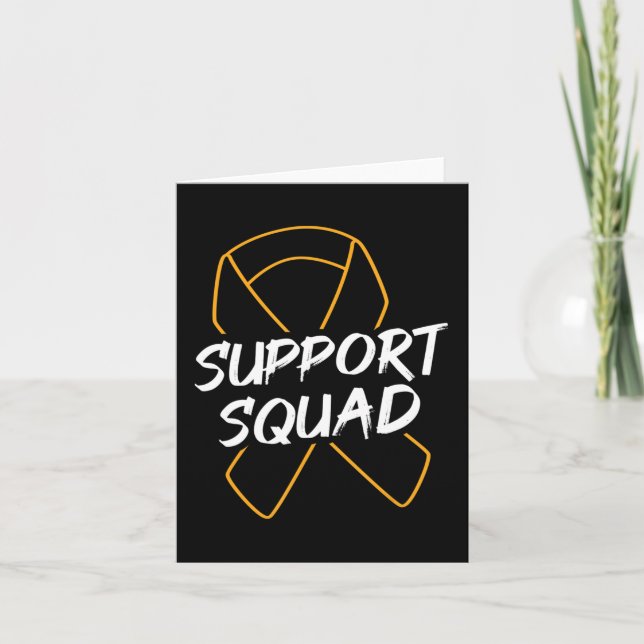 Support Squad Leukemia Cancer Leukemia Awareness R Kort (Framsida)