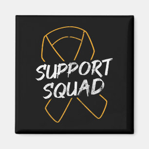 Support Squad Leukemia Cancer Leukemia Awareness R Magnet