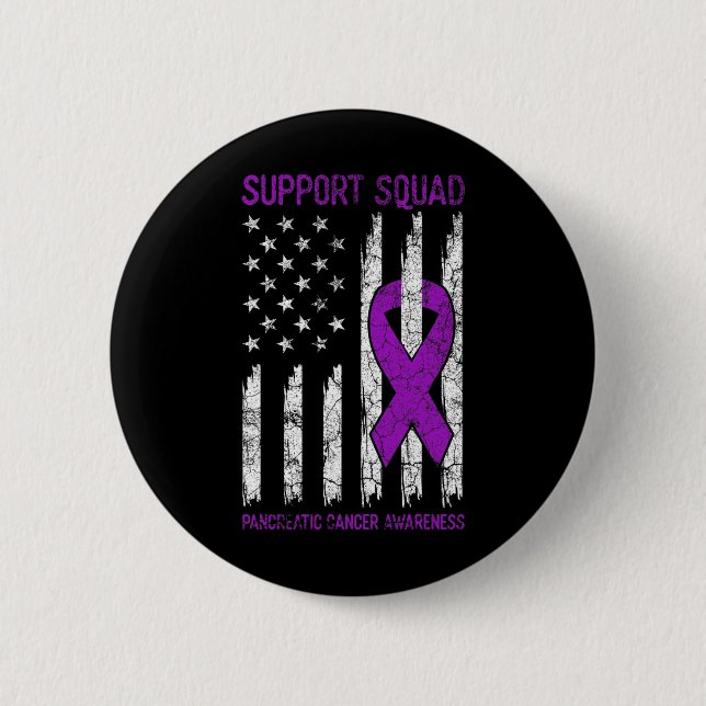 Support Squad - Lila Pancreatic Cancer Awareness Knapp (Framsida)