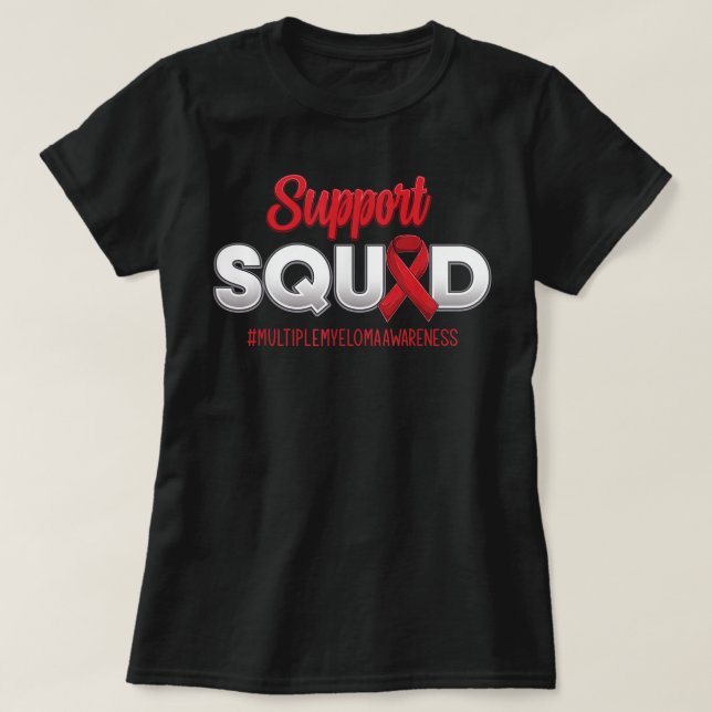 Support Squad Många myeloma Awareness Strong Me T Shirt (Design framsida)