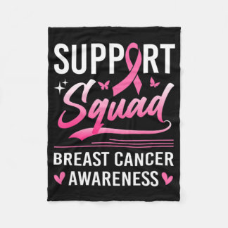 Support Squad Matching Family Breast Cancer Awaren Fleecefilt