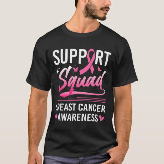 Support Squad Matching Family Breast Cancer Awaren T Shirt