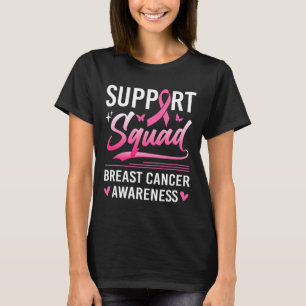Support Squad Matching Family Breast Cancer Awaren T Shirt