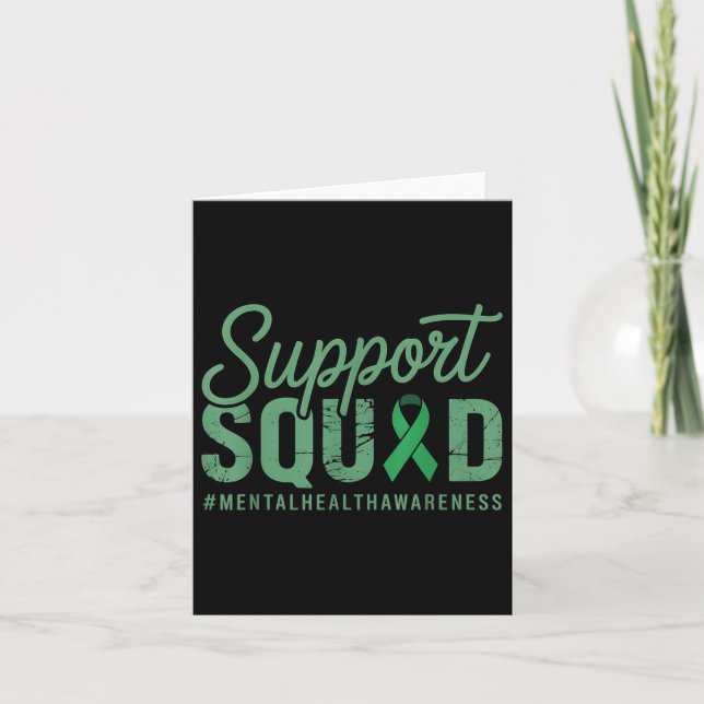 Support Squad May Mental Health Awareness Kort (Framsida)