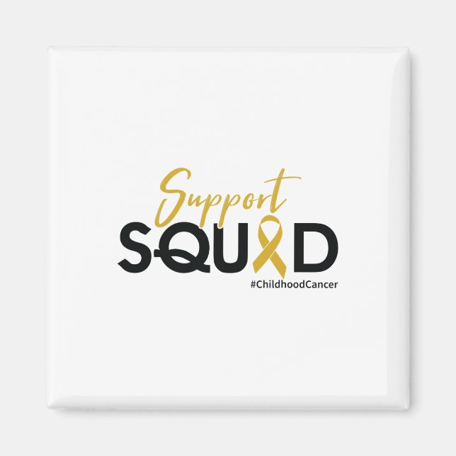 Support Squad - Medvetenhet om barncancer 1  Magnet (Framsidan)