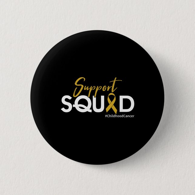 Support Squad - Medvetenhet om barncancer Knapp (Framsida)