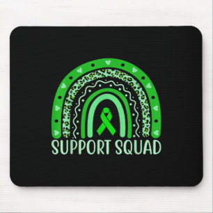 Support Squad Mental Health Awareness Månad Grönt Musmatta