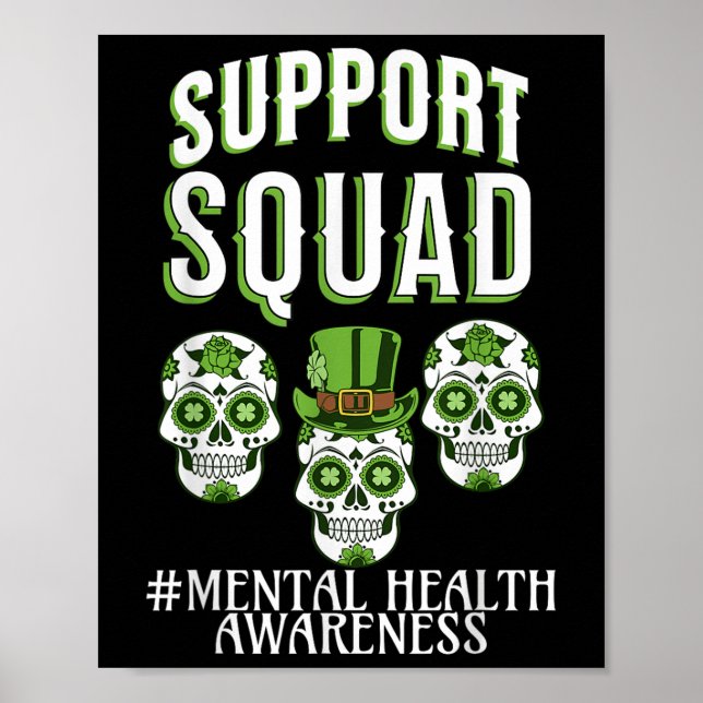 Support Squad Mental Health Awareness St Patricks Poster (Framsidan)