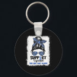 Support Squad Messy Bun Blue Warrior Ataxia Awaren Nyckelring<br><div class="desc">Support Squad Messy Bun Blue Warrior Ataxia Awareness</div>