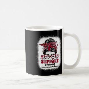 Support Squad Messy Bun Brain Aneurysm Kaffemugg