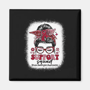 Support Squad Messy Bun Brain Aneurysm Magnet