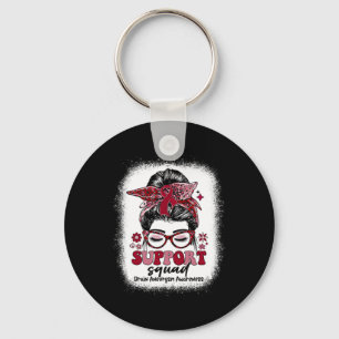 Support Squad Messy Bun Brain Aneurysm Nyckelring