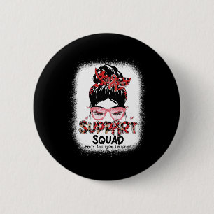 Support Squad Messy Bun Butterfly Brain Aneurysm A Knapp