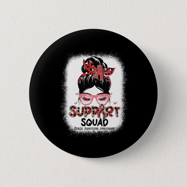 Support Squad Messy Bun Butterfly Brain Aneurysm A Knapp (Framsida)