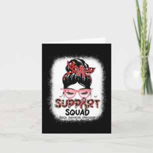 Support Squad Messy Bun Butterfly Brain Aneurysm A Kort
