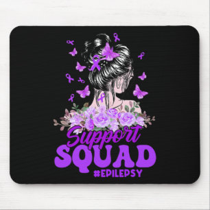 Support Squad Messy Bun Butterfly Lila Ribbon Ep Musmatta