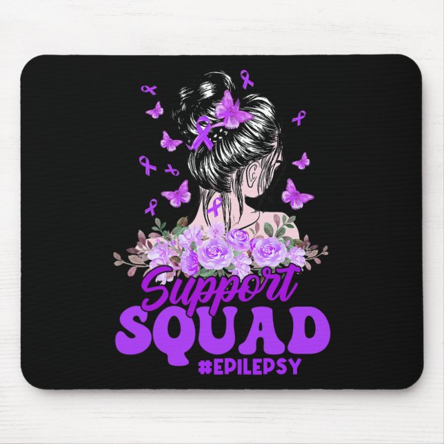 Support Squad Messy Bun Butterfly Lila Ribbon Ep Musmatta (Framsidan)