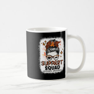 Support Squad Messy Bun Butterfly Orange Ribbon Le Kaffemugg