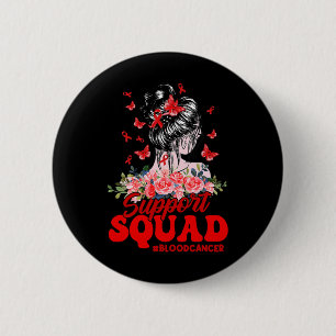 Support Squad Messy Bun Butterfly Red Ribbon Blood Knapp